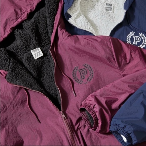 Victoria’s Secret Pink Sherpa Windbreaker - Picture 3 of 3